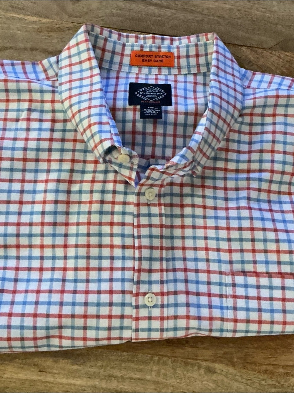 St. John's Bay Plaid Button-Down Shirt XXL